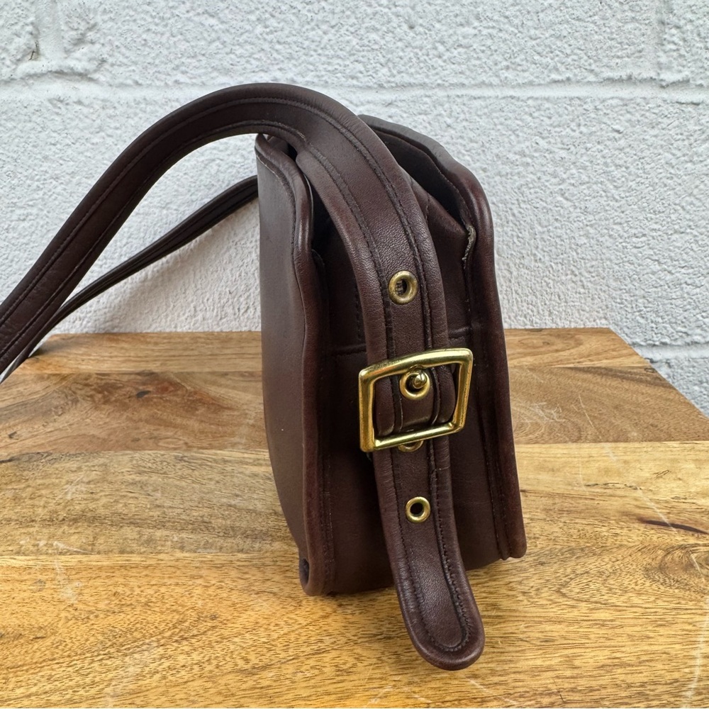 Vintage Coach 9164 Brown Leather Crossbody Bag USA Made Classic Minimalist - Picture 6 of 16